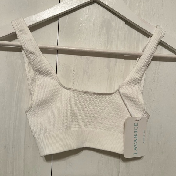 LAVARICE White Swim / Bra Top NWT XS/S - Picture 5 of 10